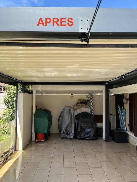 Pergola après nettoyage à Mimizan dans les Landes
