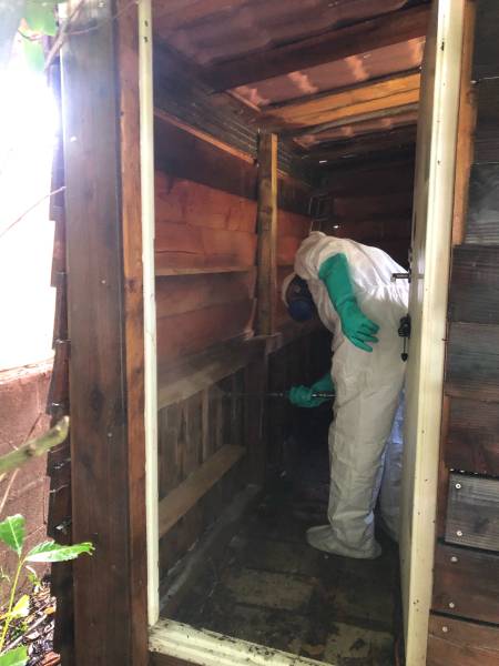 traitement d'un cabanon contre les termites à Soustons